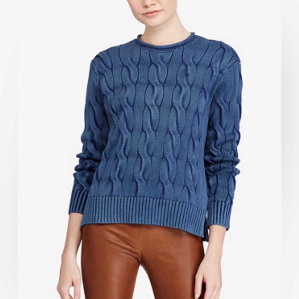 Polo by Ralph Lauren Men's Blue Crewneck Sweater - Picture 5 of 5